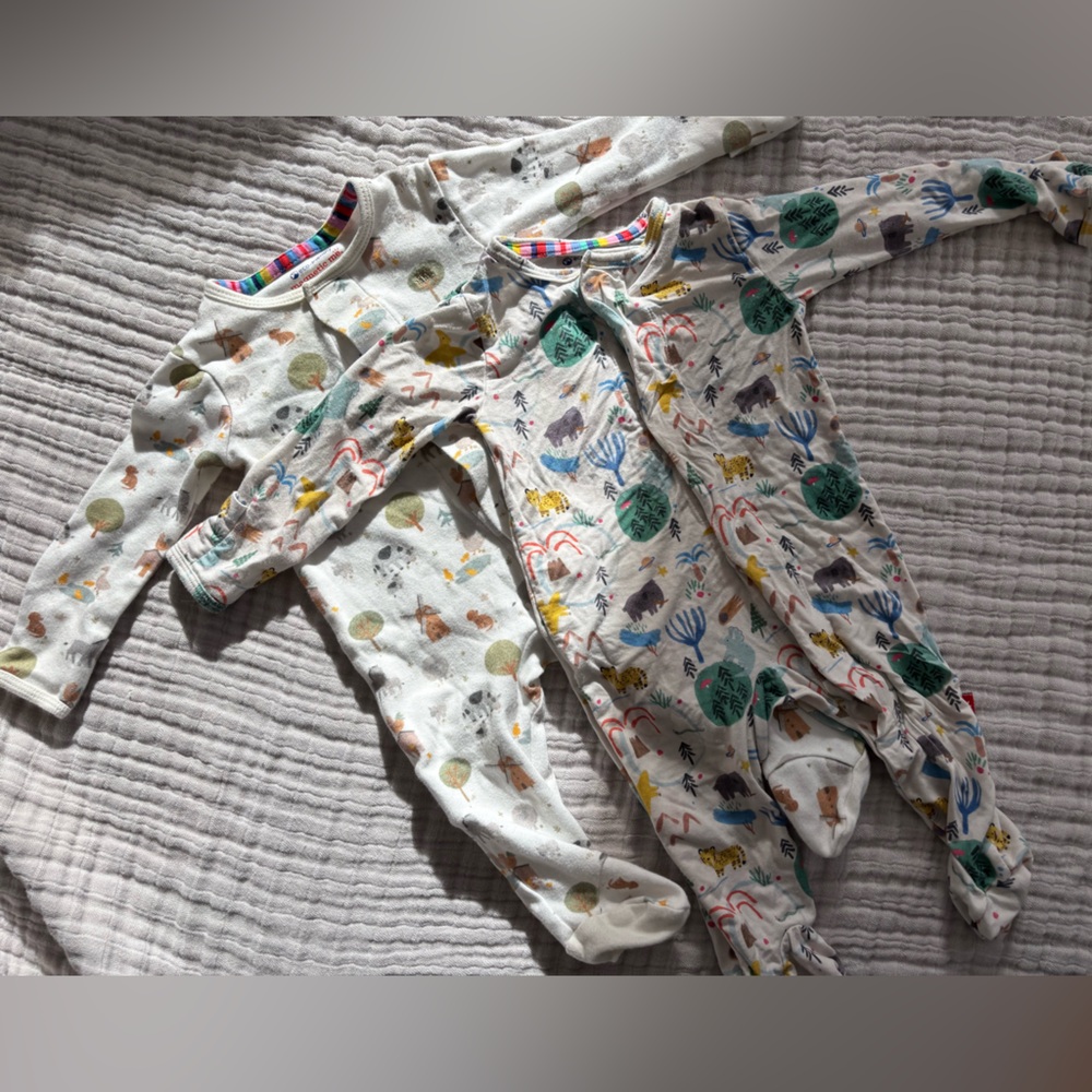 Magnetic Me footed onesie set (2)